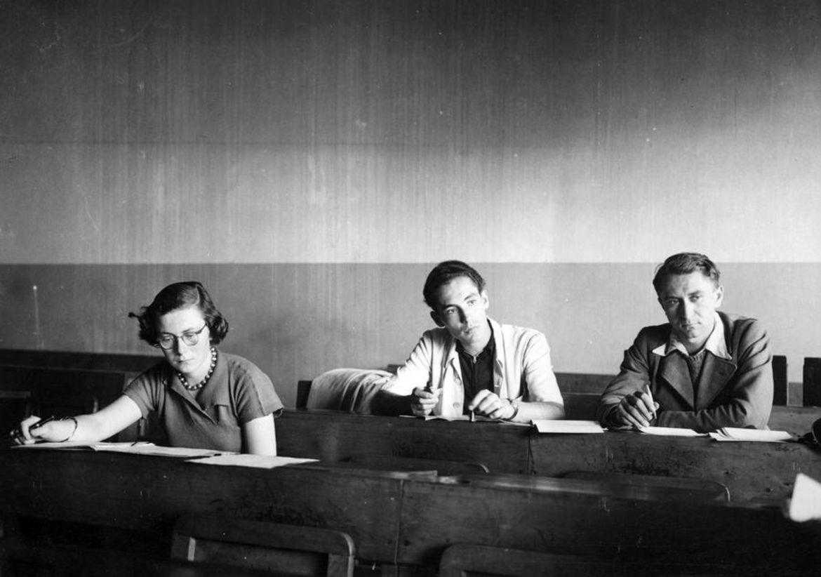 Lehrveranstaltung in Frankfurt, 1948